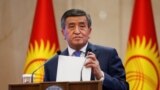 KYRGYZSTAN -- Kyrgyz former President Sooronbai Jeenbekov attends an extraordinary session of parliament in Bishkek, October 16, 2020