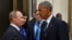 Russian President Vladimir Putin (left) talks to U.S. President Barack Obama during a meeting at the sidelines of the G20 summit in Hangzhou, China, in 2016.