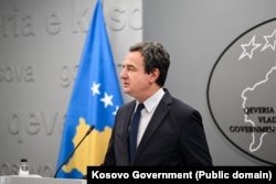 Albin Kurti në konferencë për media. 6 tetor 2026.