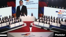 Armenia - Businessman Samvel Karapetian's Strong Armenia party holds a conference in Yerevan, February 12, 2026.