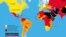 World map, The 2017 World Press Freedom Index compiled by Reporters Without Borders