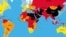 The 2017 World Press Freedom Index map compiled by Reporters Without Borders
