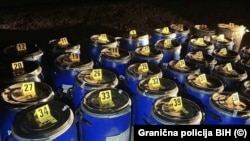 Burad sa sumnjivom supstancom koja je zaplijenjena 17. 9. 2026. u Sarajevu