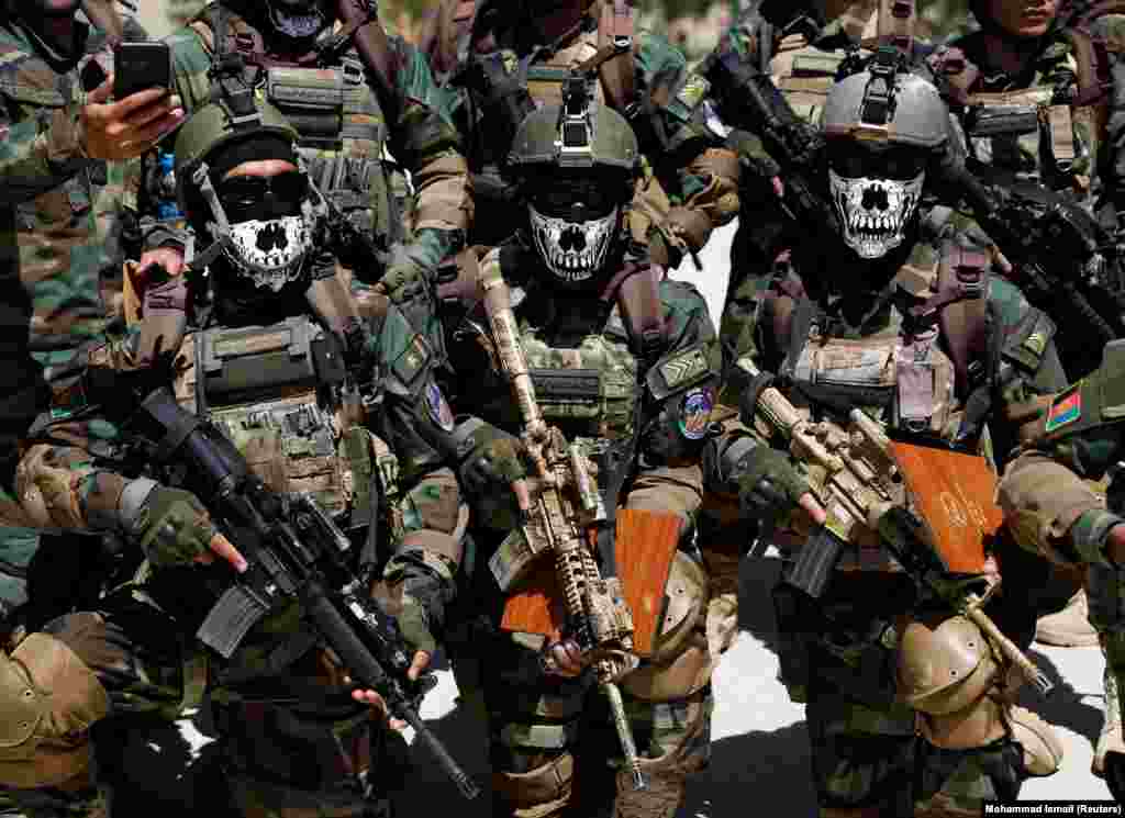 &nbsp;Afghan special forces attend their graduation ceremony in Kabul on June 17. (Reuters/Mohammad Ismail)