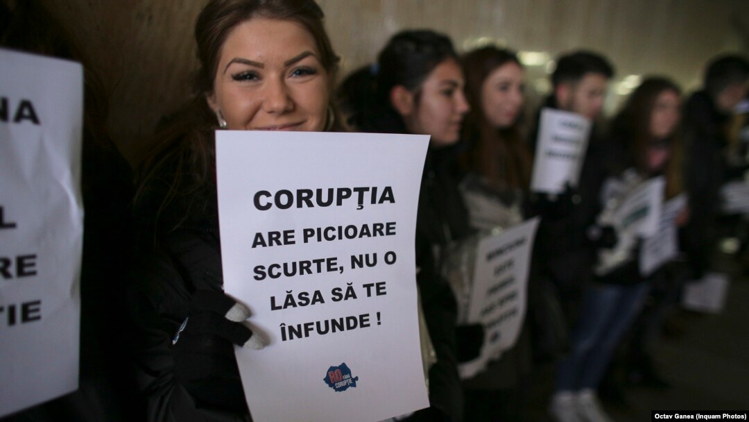Protest anti-corupție.