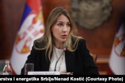 Ministrja serbe e Energjisë, Dubravka Gjedoviq Handanoviq.