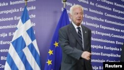Тимчасовий прем’єр-міністр Греції Панайотіс Пікраменос на саміті ЄС у Брюсселі, 23 травня 2012 року