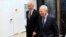 Israel's President Shimon Peres (right) walks with U.S. Vice President Joe Biden before their meeting at Peres' residence in Jerusalem in January. 