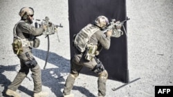 Бойцы спецназа в Чечне, архивное фото