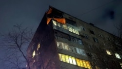 Последствия удара дрона по 9-этажному дому в Кривом Роге