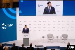 Secretarul de stat american Marco Rubio vorbește la cea de-a 62-a Conferințe de Securitate de la München, pe 14 februarie 2026.