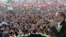 Turkish Prime Minister Recep Tayyip Erdogan addresses supporters during an election rally in Istanbul on March 23.
