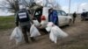 The OSCE says that a patrol base for its monitors in the separatist-controlled town of Horlivka has been locked with a chain and padlock. (file photo)