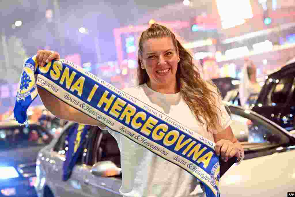 Slavlje na ulicama Sarajeva nakon pobjede selekcije BiH nad Katarom, 24. juna 2026.