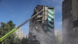 Apartment Block Collapses In Kyiv During Massive Russian Attack