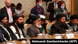 آرشیف٬ شماری از اعضای طالبان در نشست مسکو