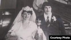 Свадебная фотография семьи Приходько из домашнего архива
