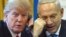 A combo photo of U.S. President Donald Trump (L) and Israeli Prime Minister Benjamin Netanyahu