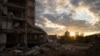 Зруйнована будівля внаслідок російської агресії в Ізюмі, жовтень 2023 року 