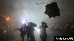 Protestuesit në Hong Kong, foto nga arkivi.
