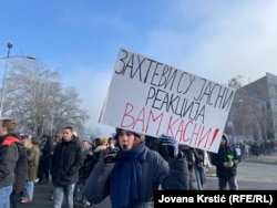 Protest pred zgradom Skupštine grada, Novi Sad, 30. decembar 2024.