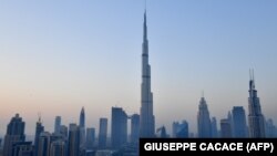 A picture taken on March 29, 2018 shows the Burj Khalifa, the tallest tower in the world, in downtown Dubai. FILE PHOTO