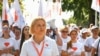 Ірина Влах, лідерка партії «Серце Молдови», разом із членами та прихильниками партії