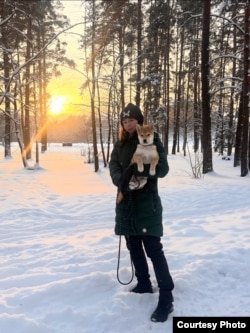 Ксения в Литве завела собаку