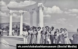 Ротонда в Алуште в 50-е годы XX века – фото Алуштинского историко-краеведческого музея