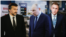 Экономист Андрей Клепач, президент России Владимир Путин и глава "ВЭБ.РФ" Игорь Шувалов