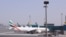 United Arab Emirates - Planes are parked at Terminal 3 of the Dubai International Airport, following the United States and Israel strikes on Iran, March 2, 2026. 