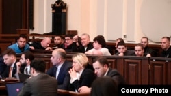 ირაკლი მიმინოშვილის, ვეფხია კასრაძის, ვალერი კაძელაშვილის, ინსაფ ალიევის, თორნიკე გოშაძის, ნიკოლოზ ჯავახიშვილის, გიორგი გორგაძისა და ზვიად ცეცხლაძის სასამართლო სხდომა