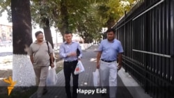 Kazakhs Stage Chocolate-Eating Protest