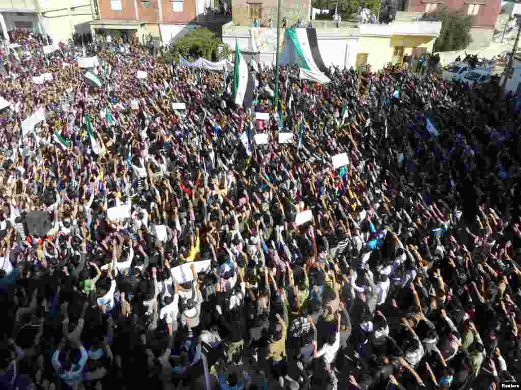 Митинг против сирийского президента Асада.