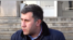 Armenia- Lawyer Ruben Melikian talks to journalists.