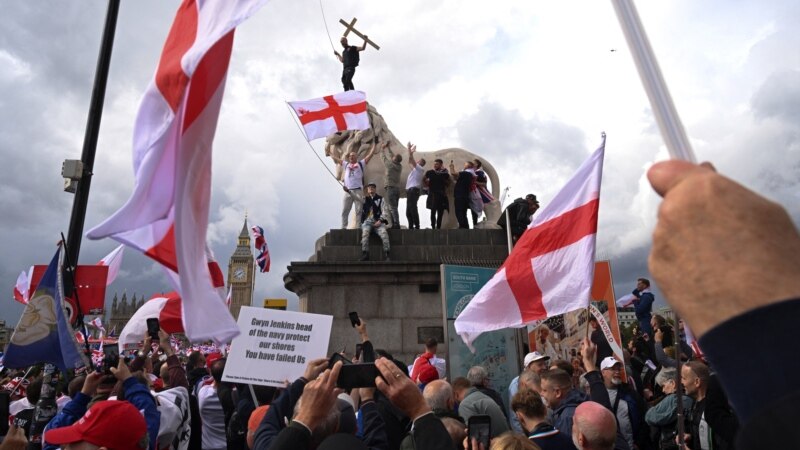 ლონდონში გაიმართა მრავალათასიანი მიტინგი ისლამური ქვეყნებიდან მიგრანტების მიღების წინააღმდეგ