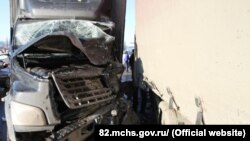 Авария на трассе в районе Симферополя, 18 января 2019 года