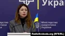 Svetlana Hrinciuk, fosta ministră a energiei din Ucraina, care și-a dat demisia din funcție la scurt timp după izbucnirea scandalului de corupție.