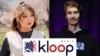 Kloop басылмасынын журналисти Зыягүл Болот кызы менен оператору Александр Александров. Коллаж сүрөт.