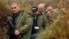 Nagorno-Karabakh - Armenian Prime Minister Nikol Pashinian and Karabakh President Bako Sahakian (third from left) visit the Line of Contact with Azerbaijan, Septmeber 18, 2018.