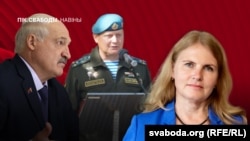 Новы кіраўнік вайсковай выведкі Аляксей Хузяхметаў. Аляксандар Лукашэнка. Вядучая Ганна Соўсь. Ілюстрацыйны каляж  