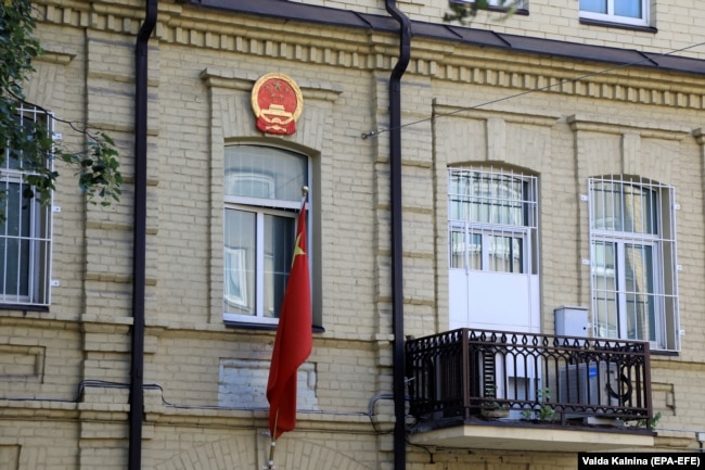 Здание посольства КНР в Вильнюсе