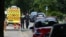 Полицейские на месте стрельбы в городе Штаде, Германия, 29 июня 2026 года
