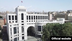 Armenia -- The Armenian Foreign Ministry building, Yerevan.