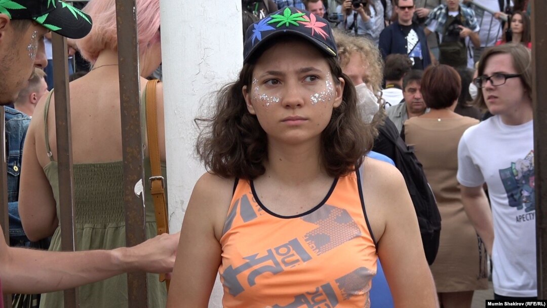 Olga Misik says that the case was filed against her and the other two activists "because in our country, it is forbidden to protest against the authorities."