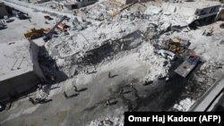 Pamje të zonave të shkatërruara në provincën Idlib.