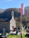 Church and cemetery in the village of Štitarica, Montenegro, october 04. 2024.