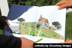 Un plan propus de parohie în 2019 pentru spațiul de lângă biserică.