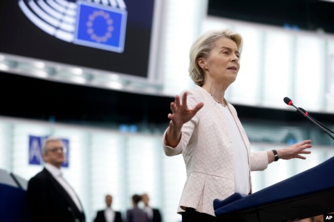 Presidentja e KE-së, Ursula von der Leyen.