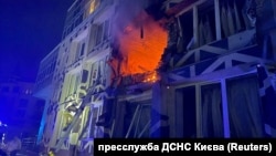 Ուկրաինա - Կիևին ռուսների օդային հարվածին հաջորդած հրդեհը, 5-ը հունվարի, 2026թ.